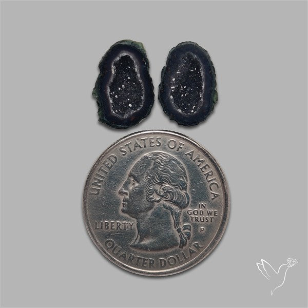 Geode Druzy Pair