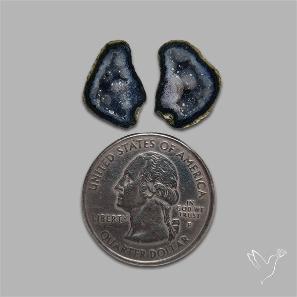 Geode Druzy Pair