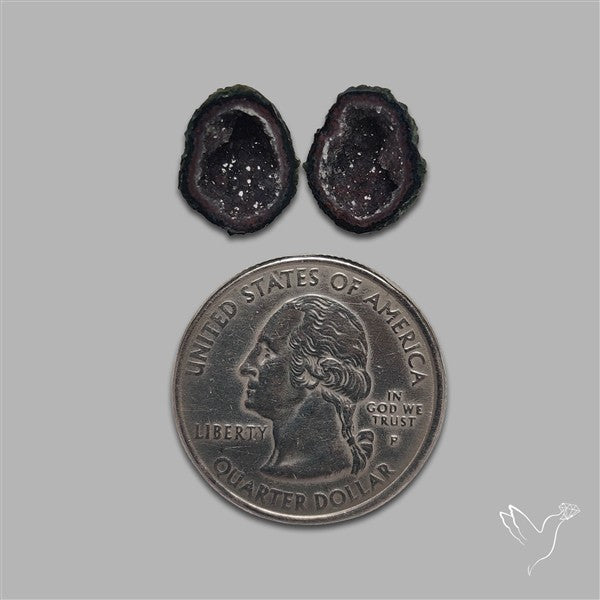 Geode Druzy Pair