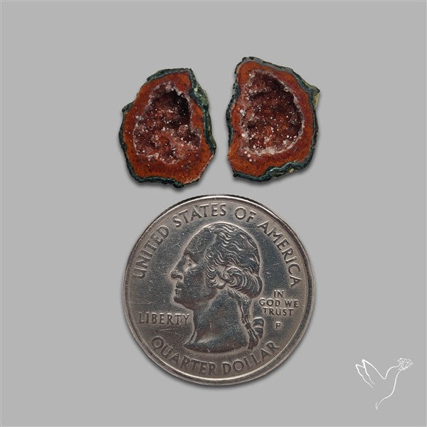 Geode Druzy Pair