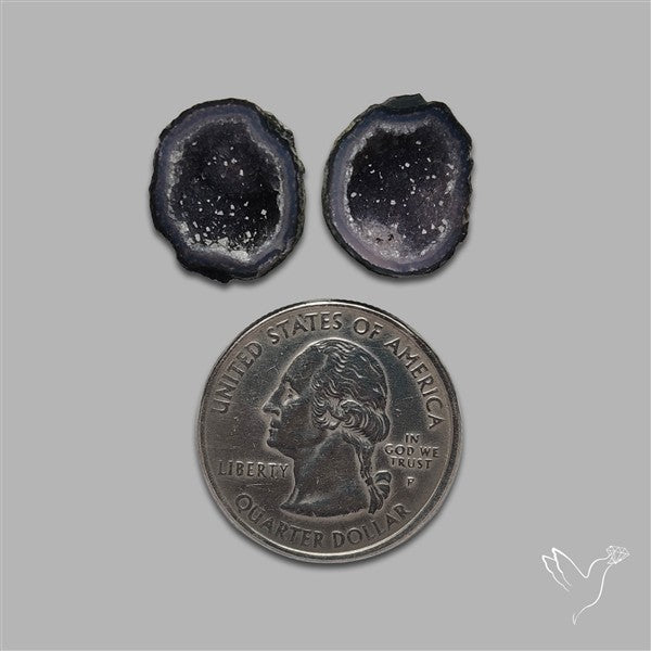 Geode Druzy Pair