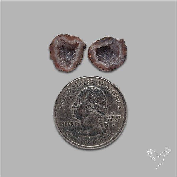 Geode Druzy Pair