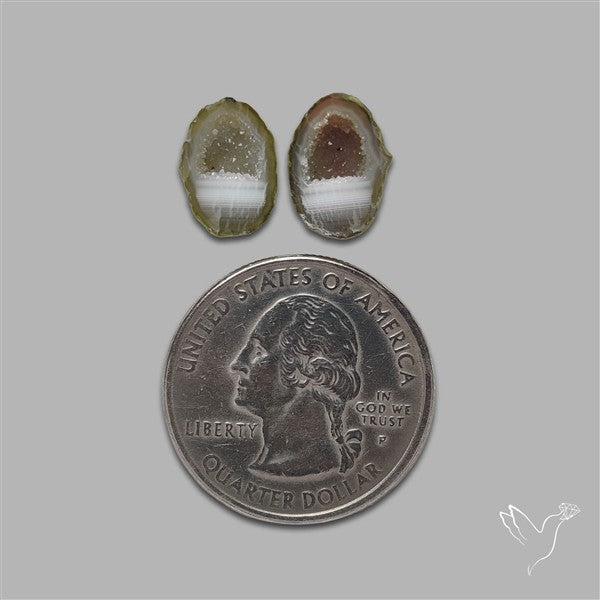 Geode Druzy Pair