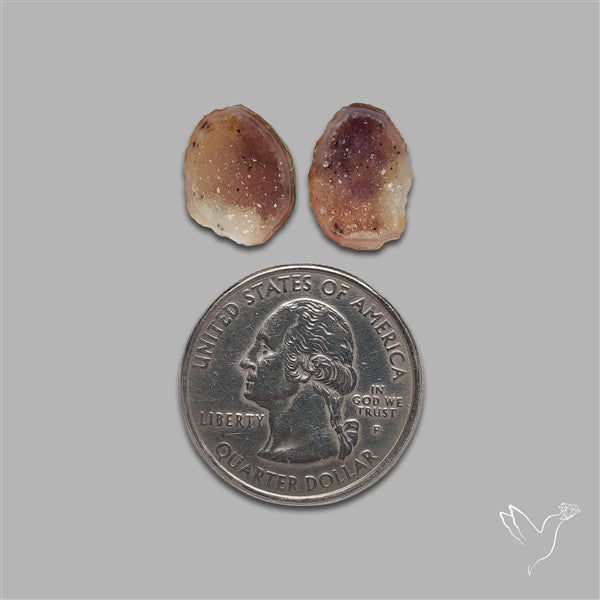 Geode Druzy Pair