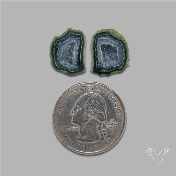 Geode Druzy Pair