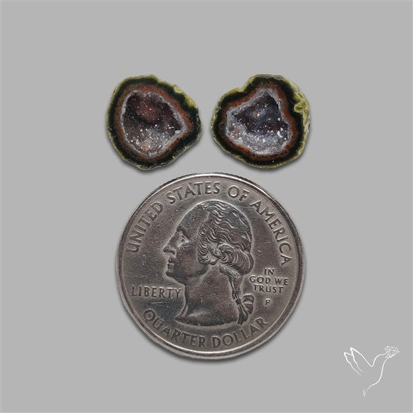 Geode Druzy Pair