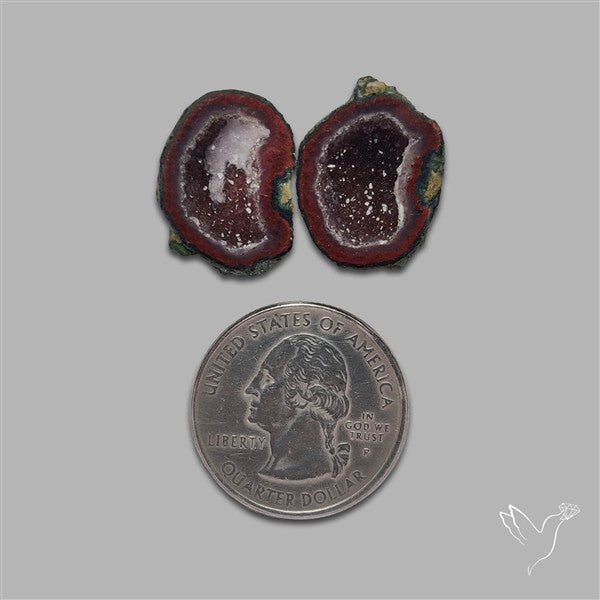 Geode Druzy Pair