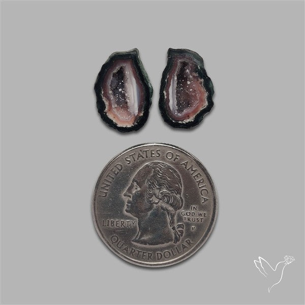 Geode Druzy Pair
