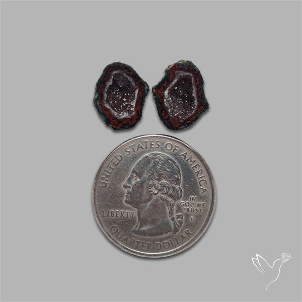 Geode Druzy Pair