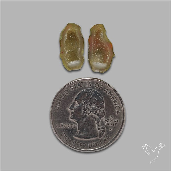 Geode Druzy Pair