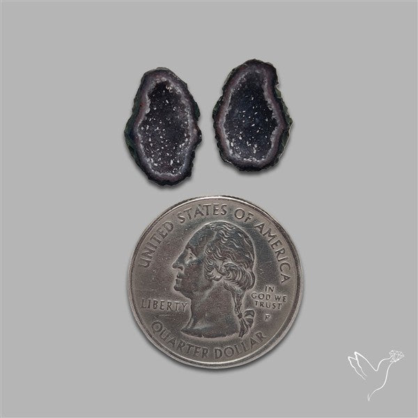 Geode Druzy Pair