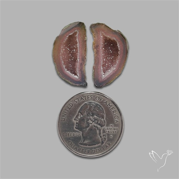 Geode Druzy Pair