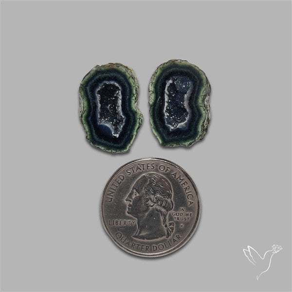 Geode Druzy Pair