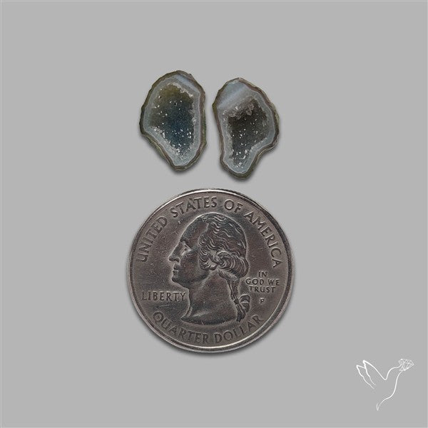 Geode Druzy Pair