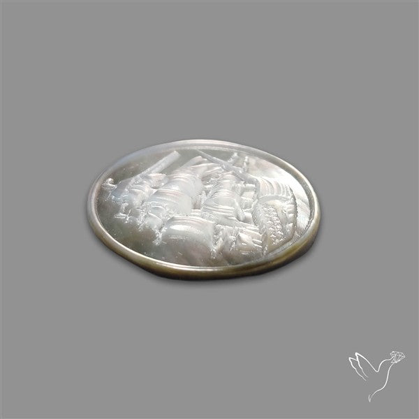 Mother Of Pearl Ship Carving