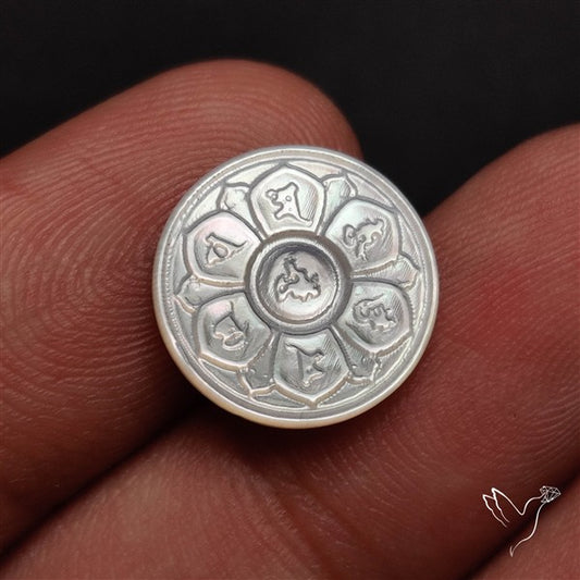 Mother Of Pearl Chakra Carving