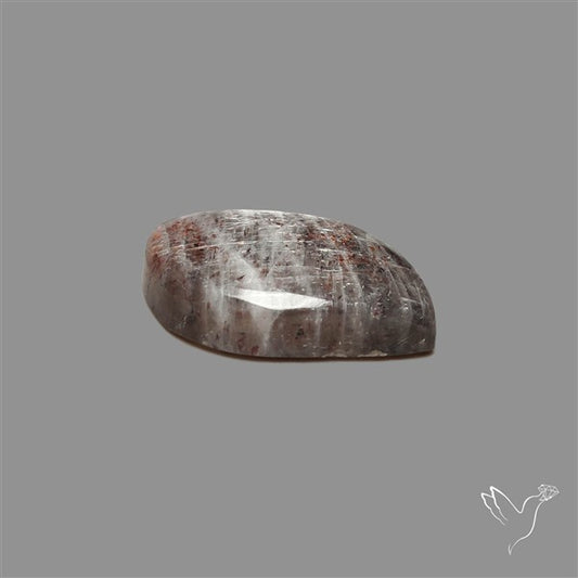 Black Moonstone With Sunstone Inclusions Cabochon