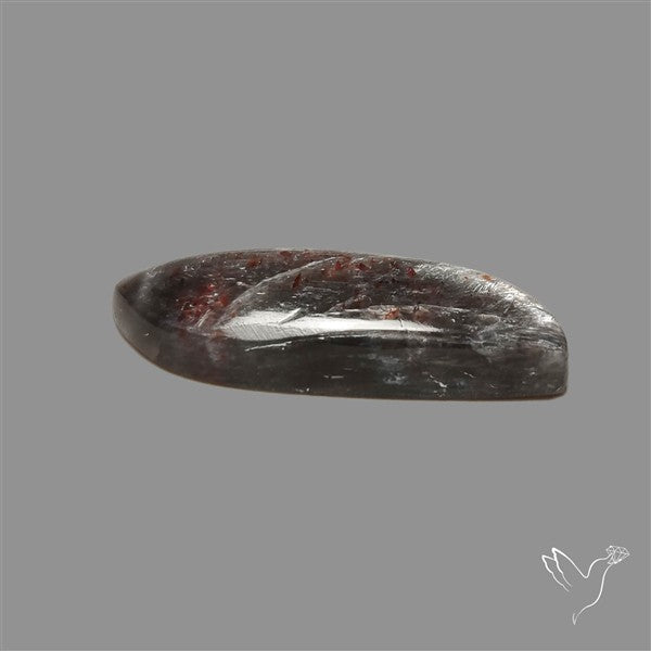 Black Moonstone With Sunstone Inclusions Cabochon