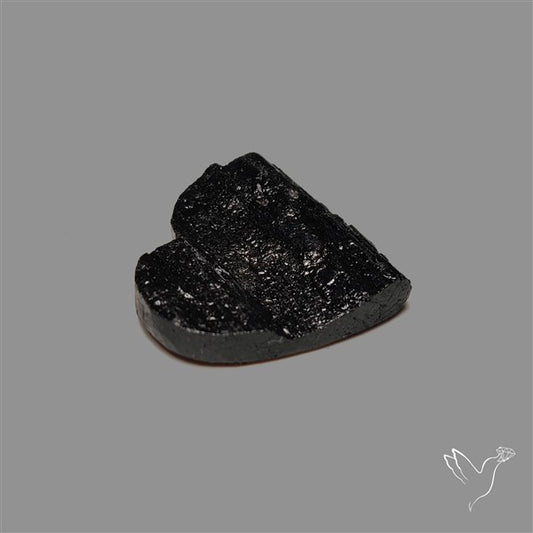 Raw Face Black Tourmaline Heart