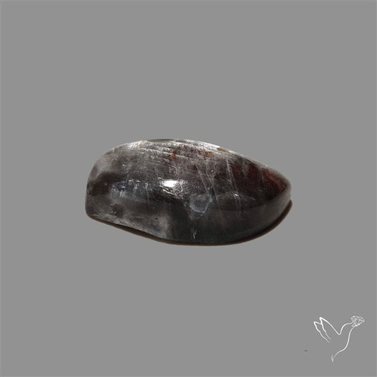 Black Moonstone With Sunstone Inclusions Cabochon