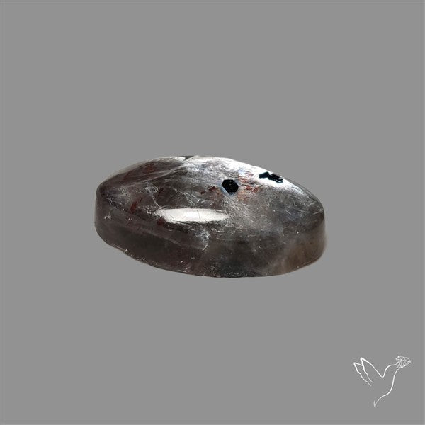 Black Moonstone With Sunstone Inclusions Cabochon