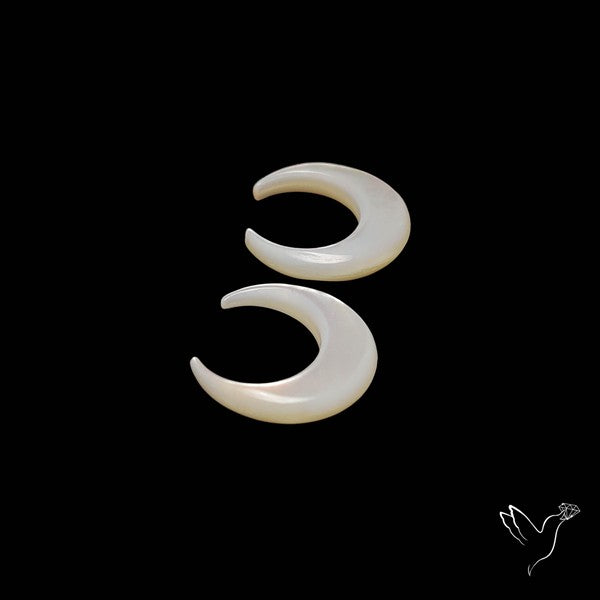 Mother Of Pearl Crescents Pair