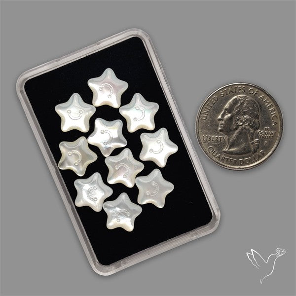 Small Mother Of Pearl Stars Lot