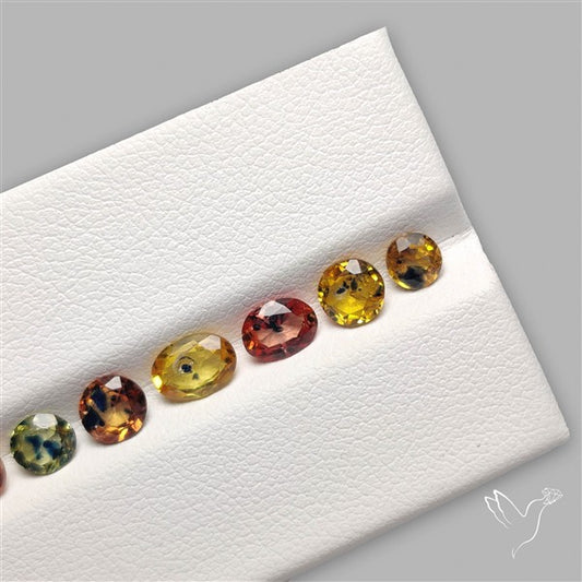 Faceted Songea Sapphire Fine Gemstone Set