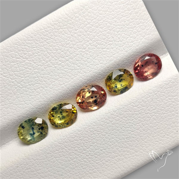 Faceted Songea Sapphire Fine Gemstone Set