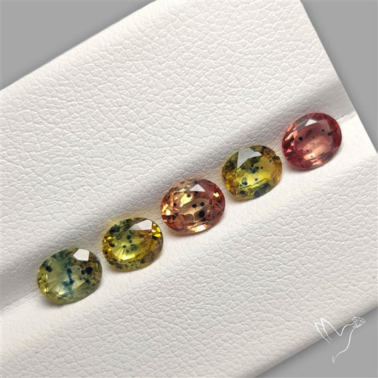 Faceted Songea Sapphire Fine Gemstone Set