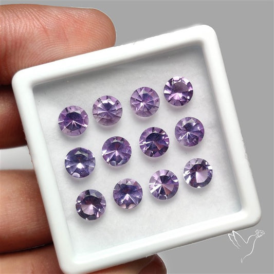 Faceted Brazillian Amethyst Fine Gemstone Set