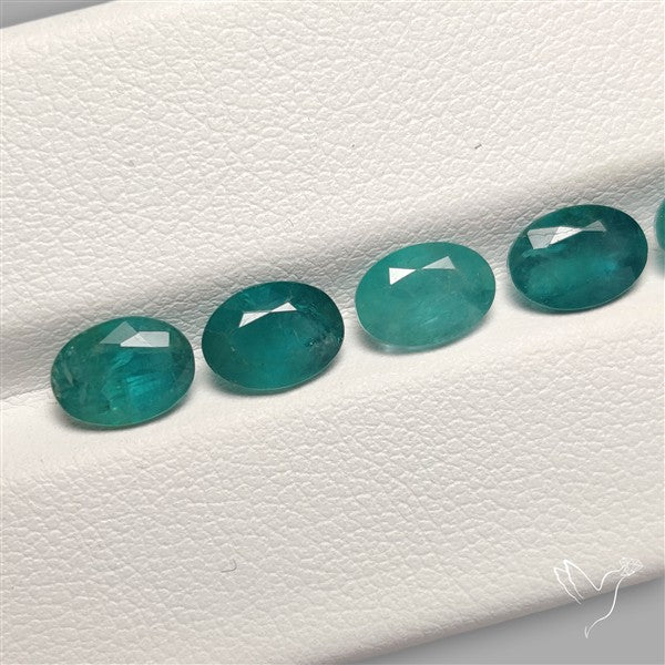 Faceted Grandidierite Fine Gemstone Set