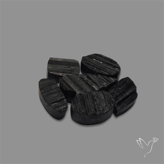 Raw Face Black Tourmaline Lot