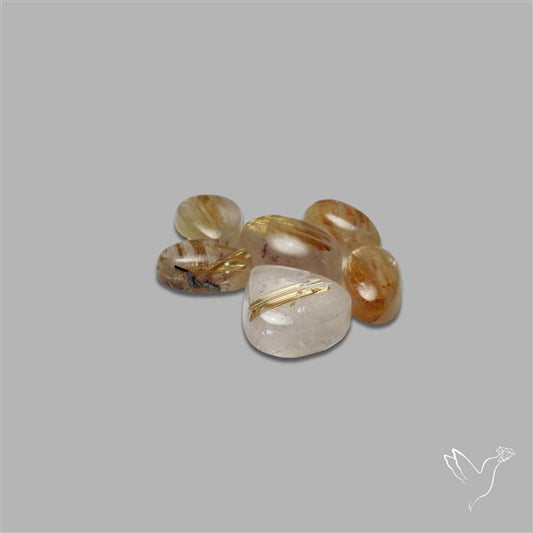 Golden Rutilated Quartz Cabochons Lot