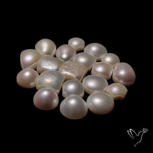Natural Fresh Water Pearl Cabochons Lot