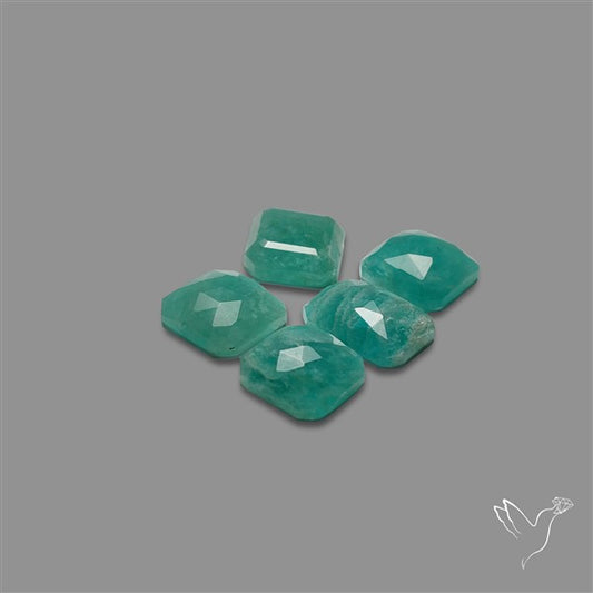 Rose Cut Peruvian Amazonite Lot