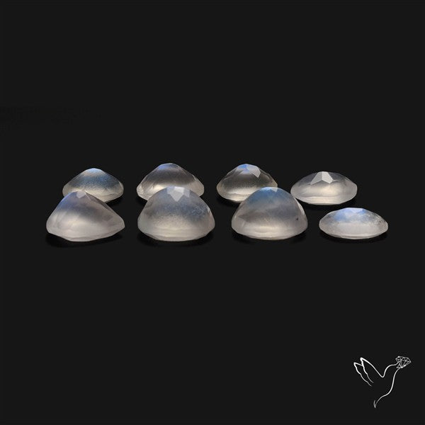 African Blue Moonstone Faceted Lot
