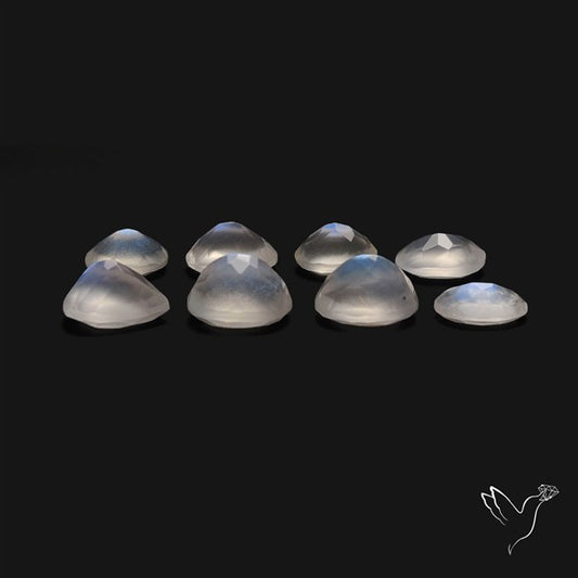 African Blue Moonstone Faceted Lot