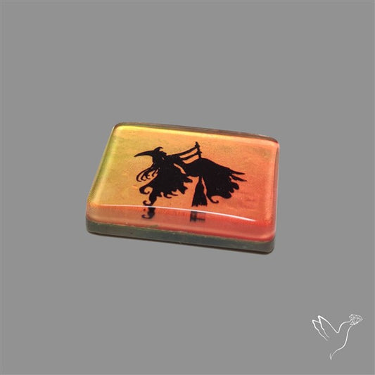 Halloween Picture Inlay Doublet Cabochon