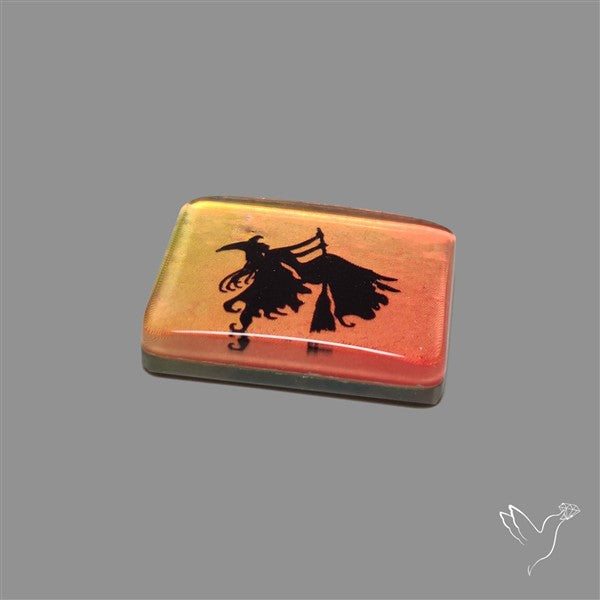 Halloween Picture Inlay Doublet Cabochon