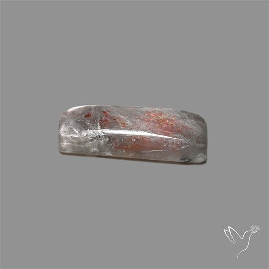 Black Moonstone With Sunstone Inclusions Cabochon