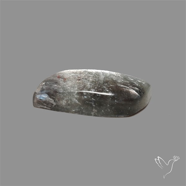 Black Moonstone With Sunstone Inclusions Cabochon