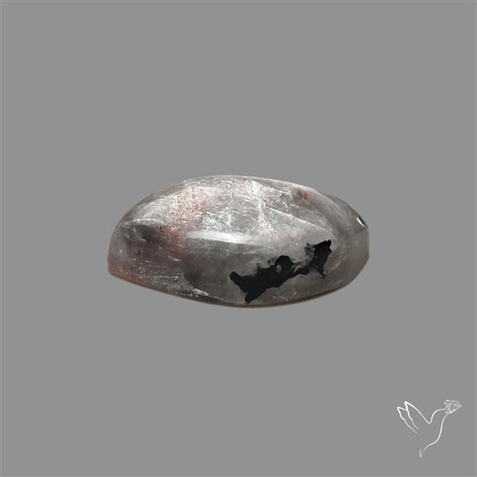 Black Moonstone With Sunstone Inclusions Cabochon