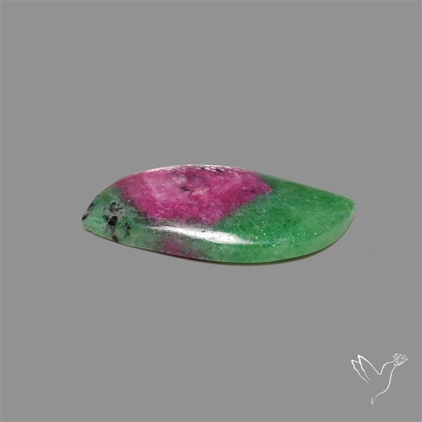 Ruby In Zoisite Cabochon with Rare Flashy Ruby