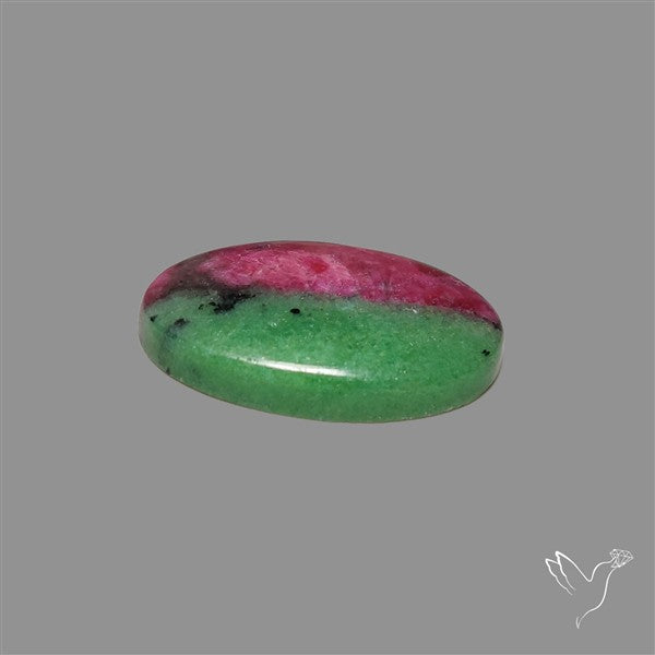 Ruby In Zoisite Cabochon with Rare Flashy Ruby