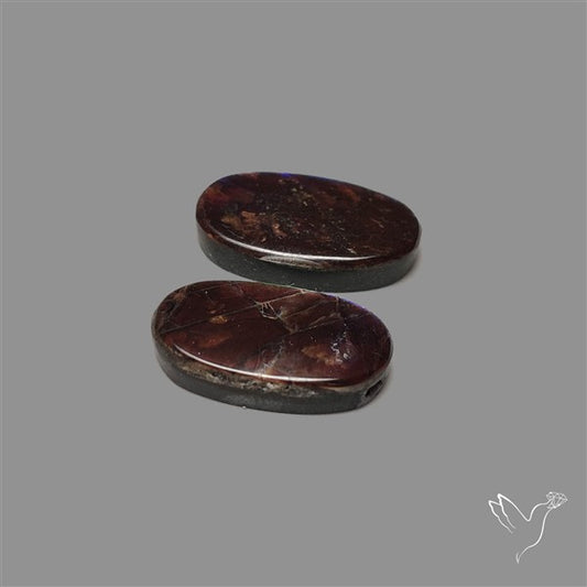 Purple Aolite Cabochon Pair High Grade