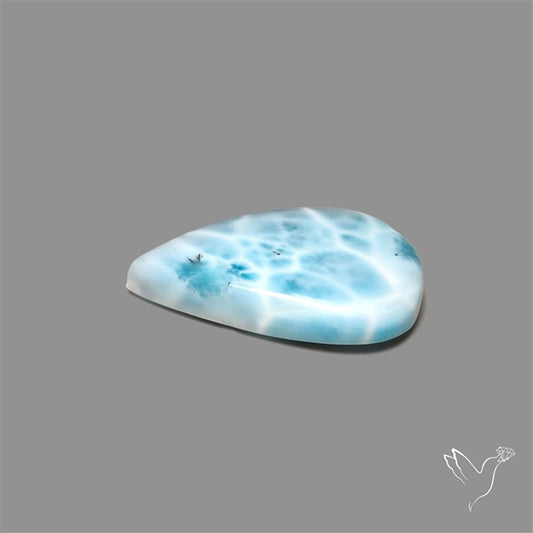 Larimar Top Grade Deep Blue Cabochon