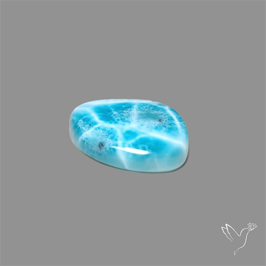 Larimar Top Grade Deep Blue Cabochon