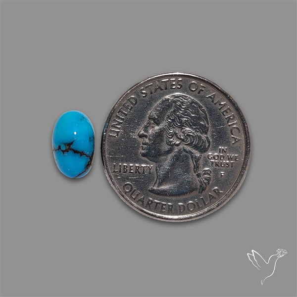 Rare Egyptian Turquoise Cabochon from Sinai Peninsula