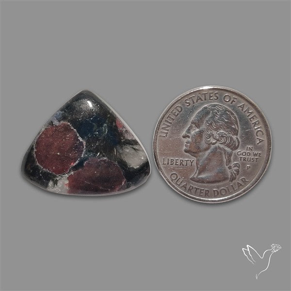 Ruby in Arfvedsonite Cabochon